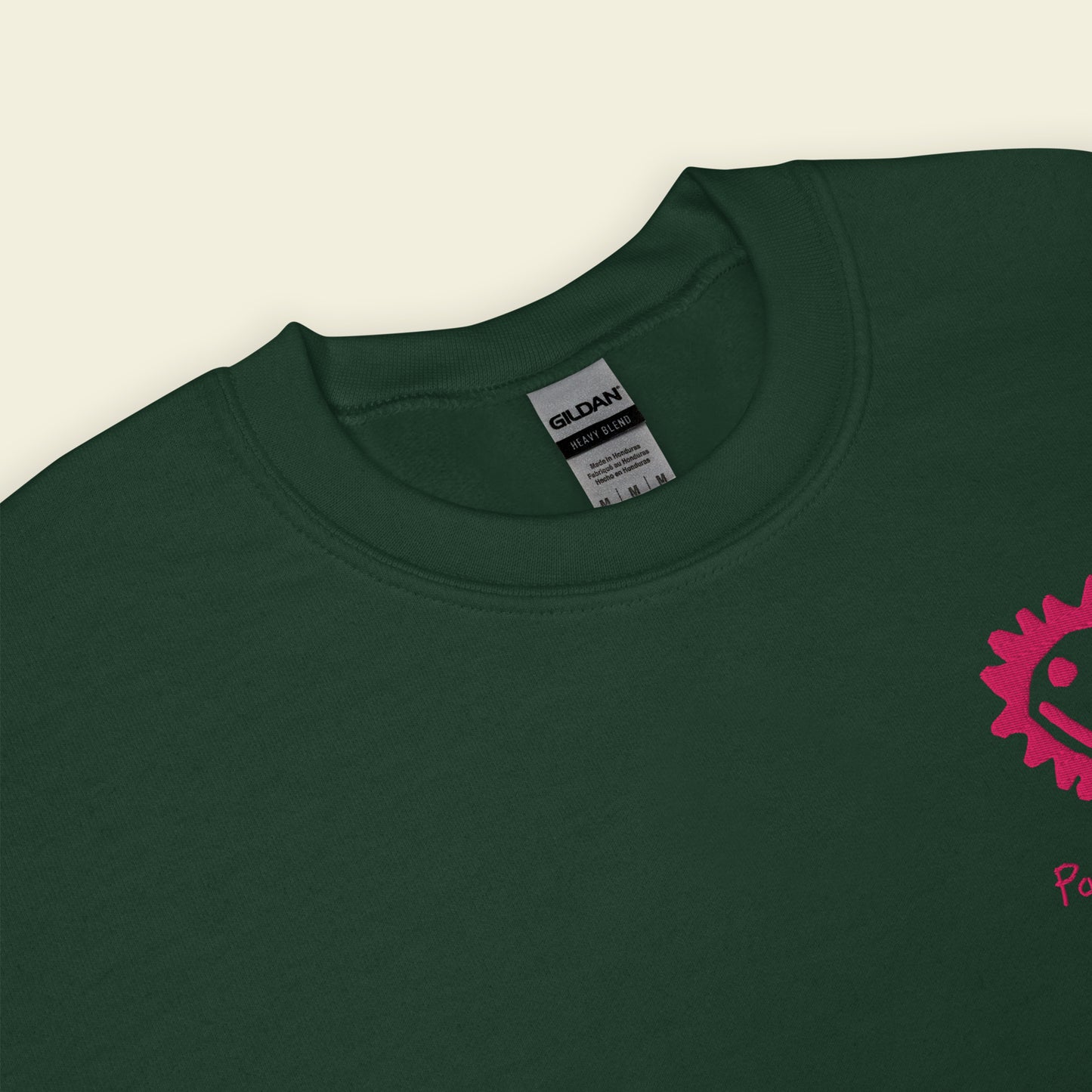 Adult Sun Sweatshirt in Green/Pink