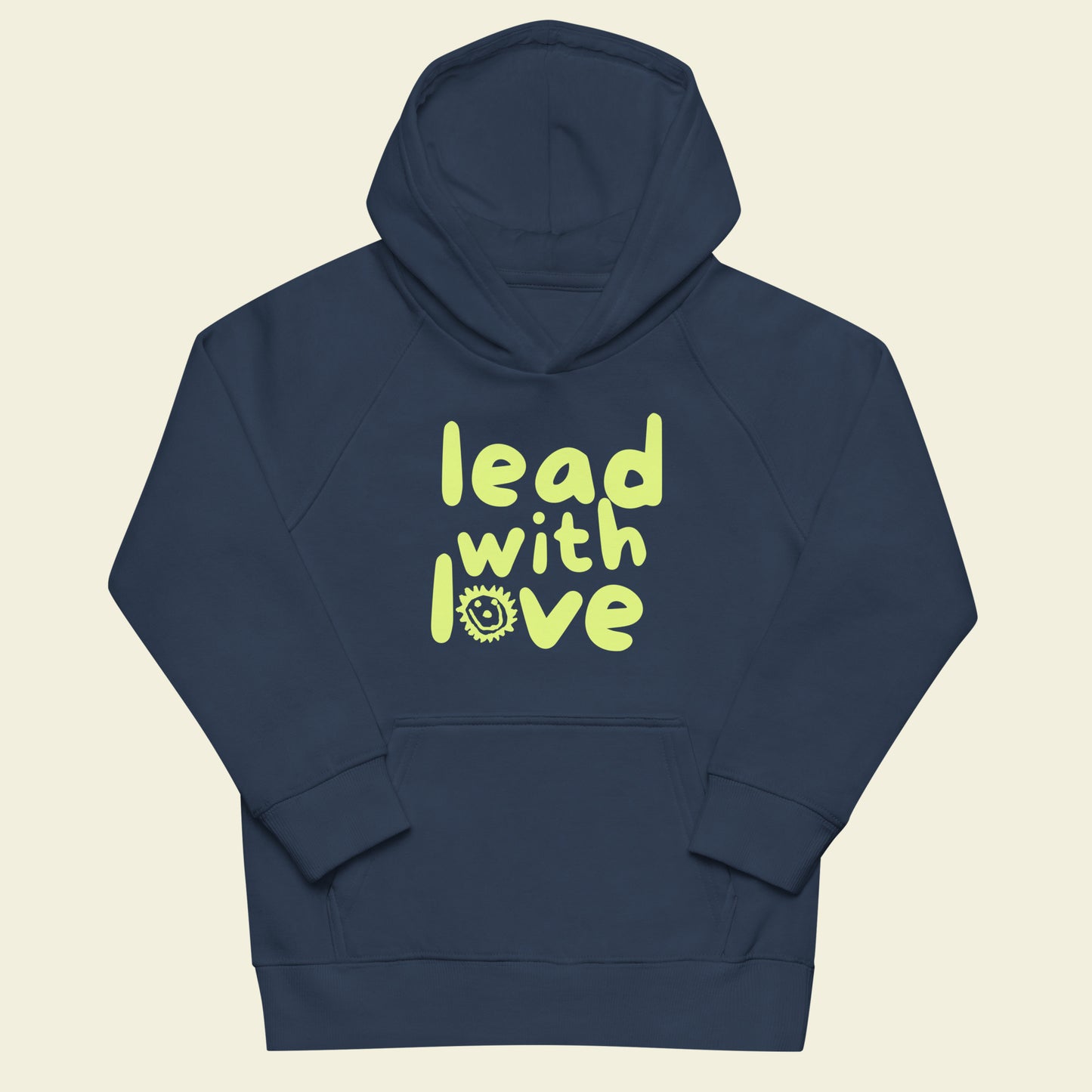 Lead With Love Hoodie Blue