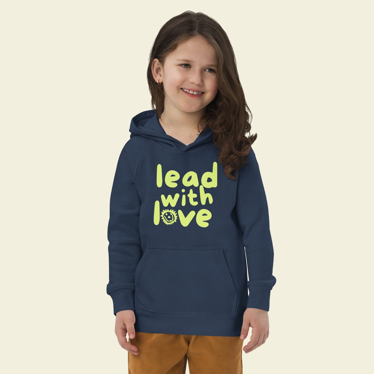 Lead With Love Hoodie Blue