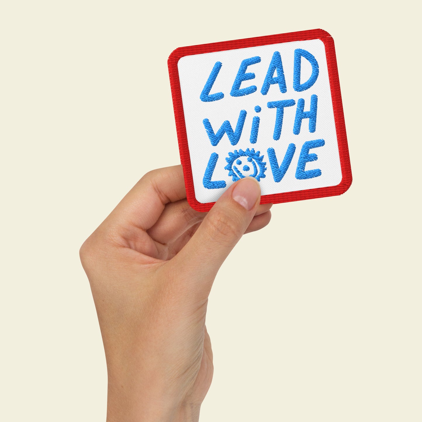 Lead With Love Square Patch