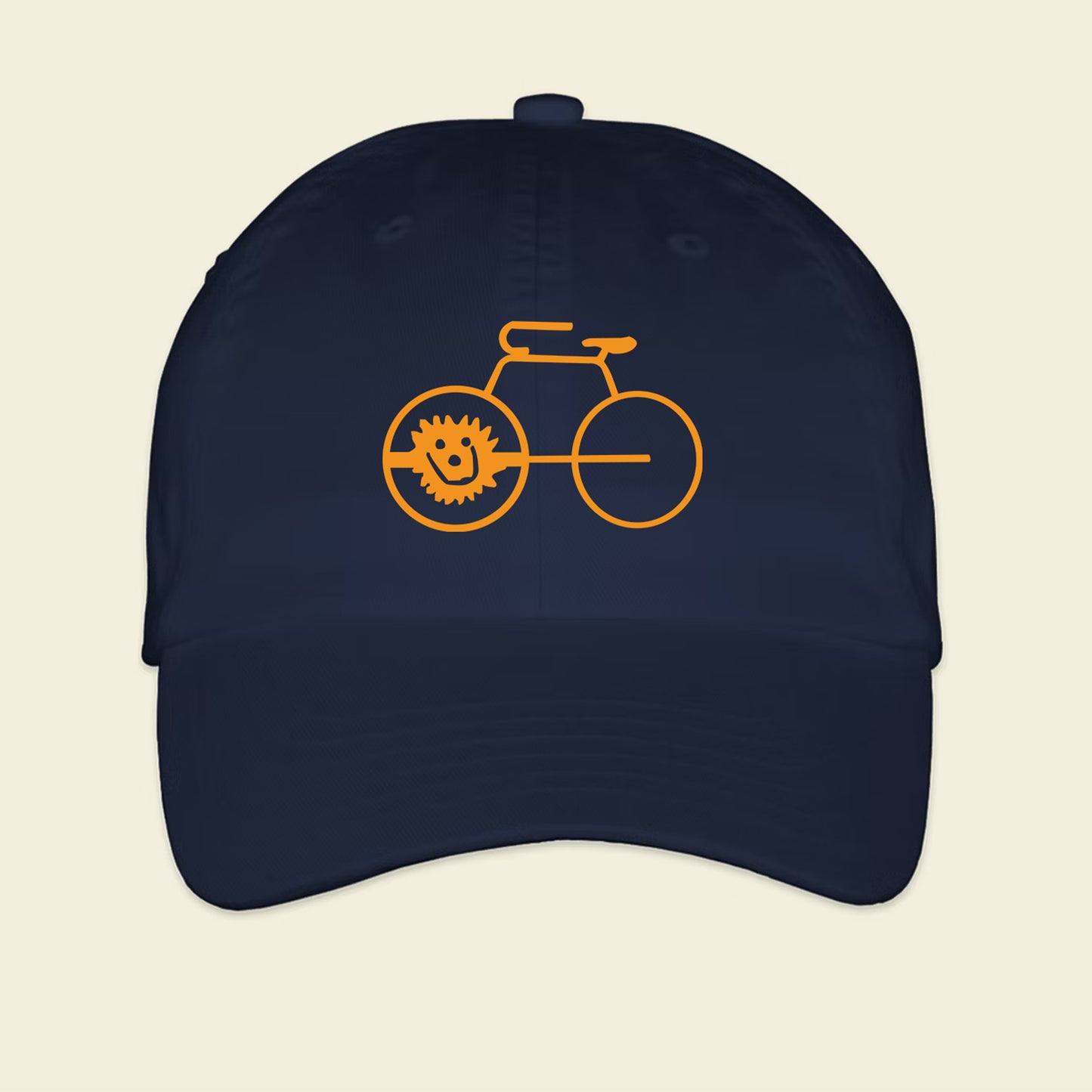 Orange Bike Hat - Adult