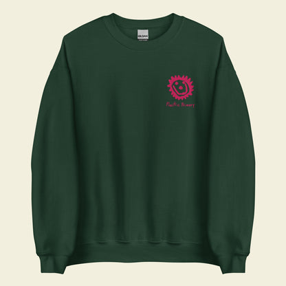 Adult Sun Sweatshirt in Green/Pink
