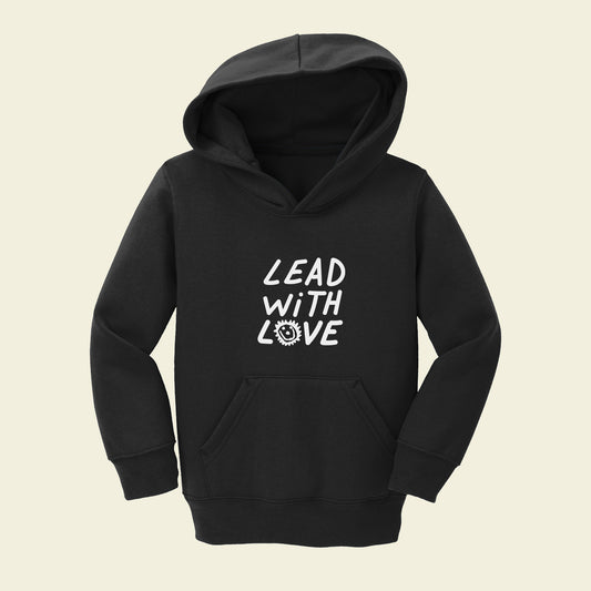 Black Lead With Love Hoodie - Toddler