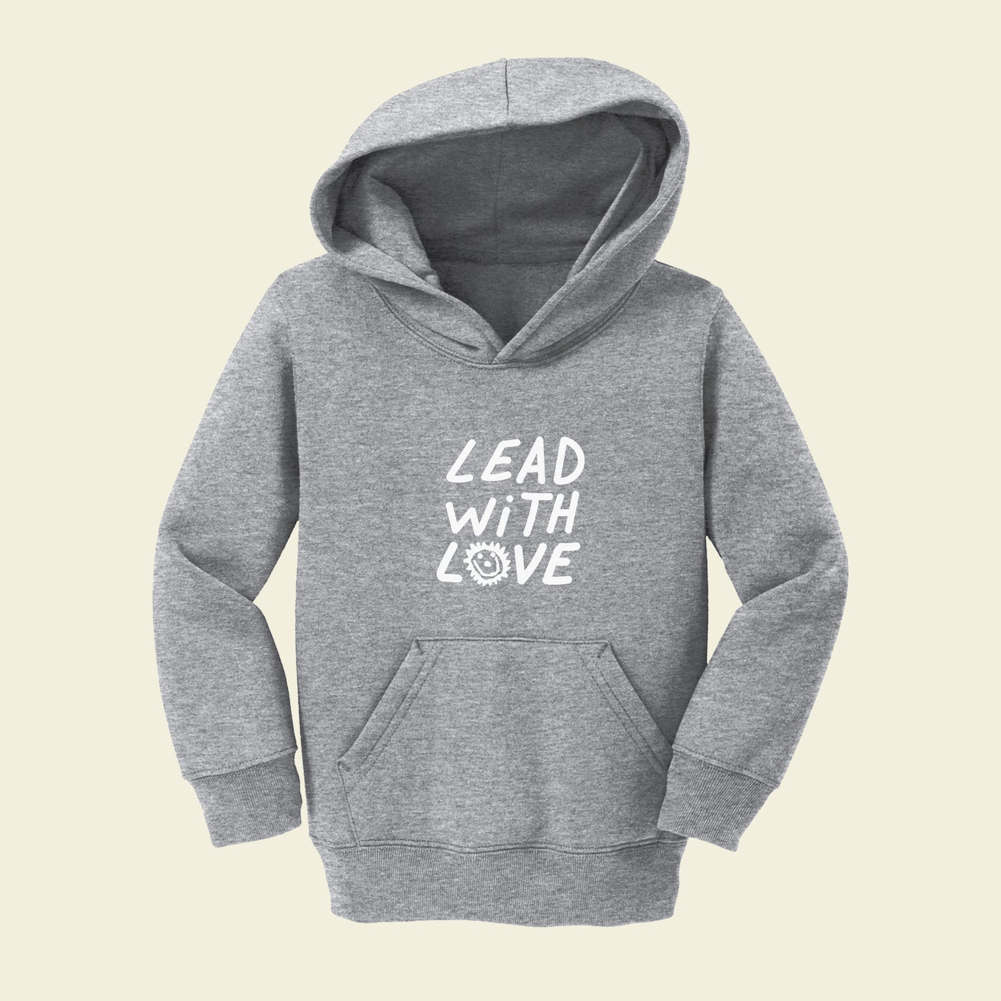 Grey Lead With Love Hoodie - Toddler