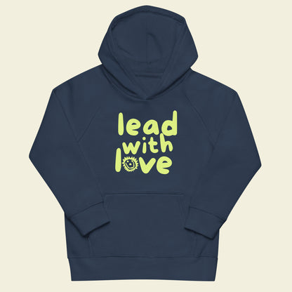 Lead With Love Hoodie Blue