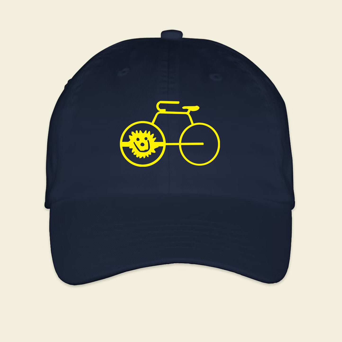 Yellow Bike Hat - Adult