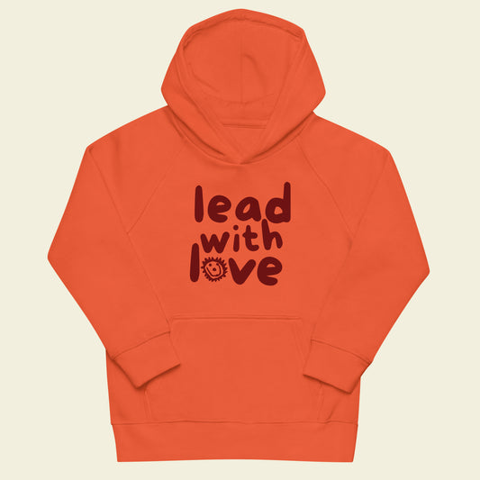 Lead With Love Hoodie Orange