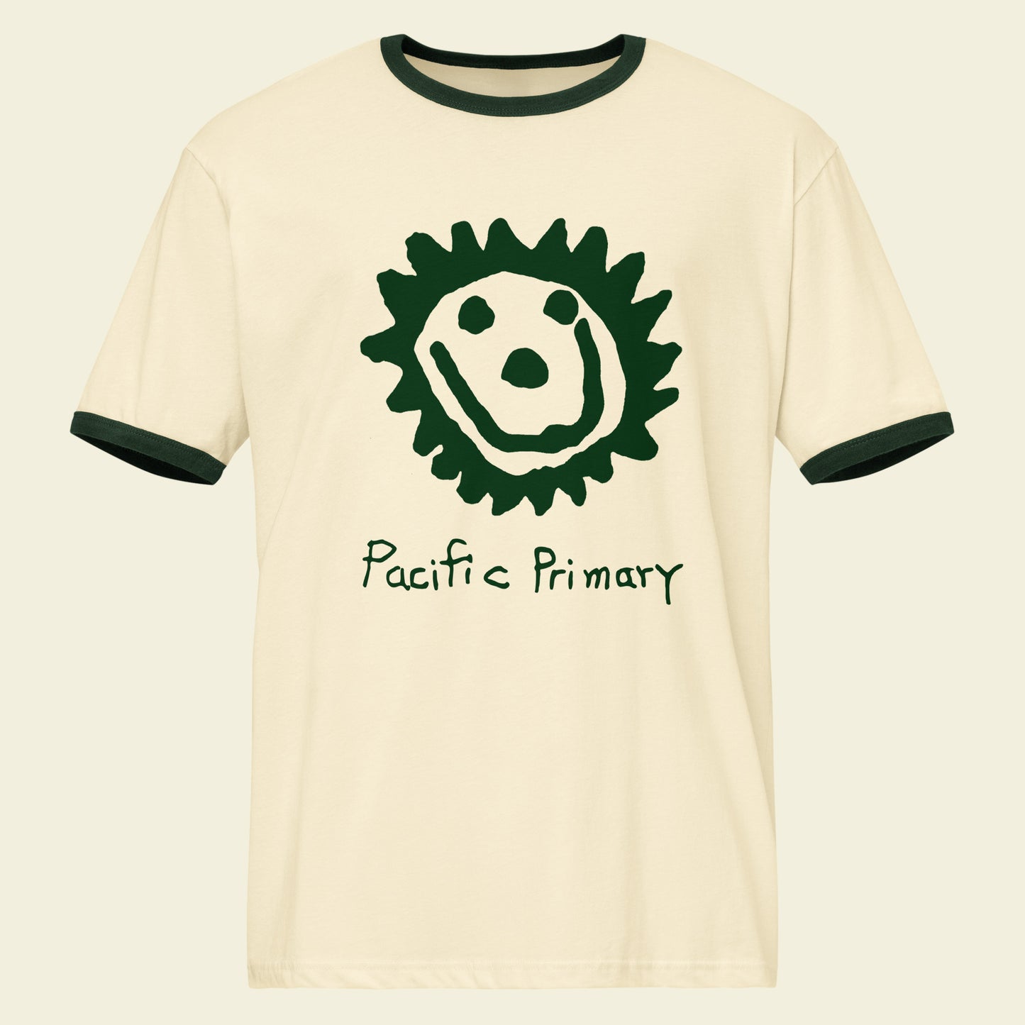 Green ringer tee