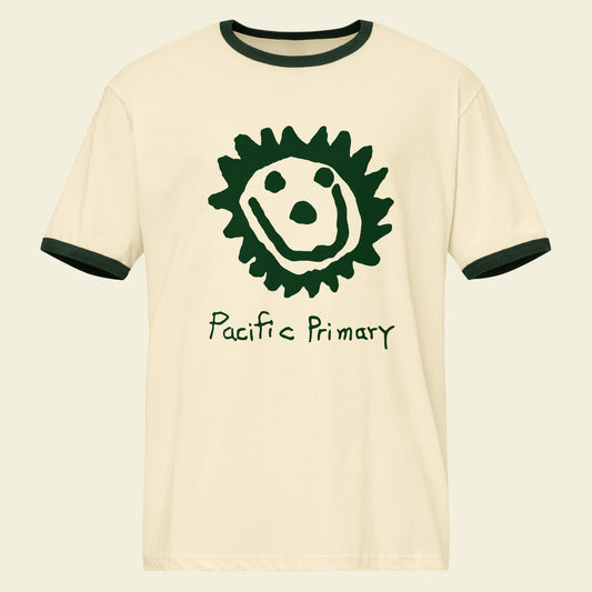Green ringer tee